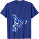 Ocular Melanoma Awareness Eye Cancer Hummingbird Ribbon V-Neck T-Shirt - T-Shirt | Royal