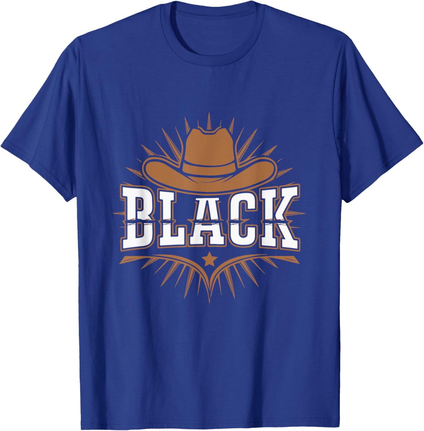 Black Cowgirl Western African Women Melanin Cowgirl T-Shirt - T-Shirt | Royal