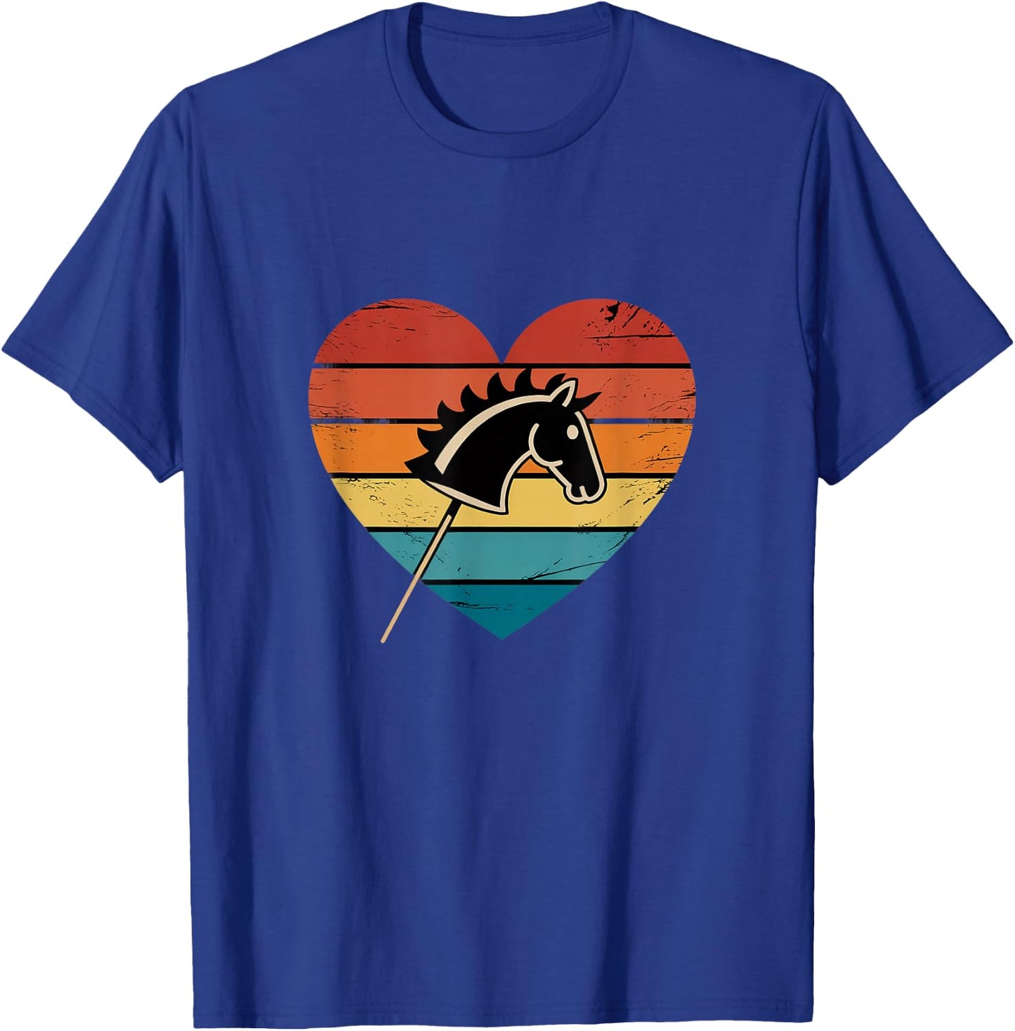 Retro Hobby Horse Lover T-Shirt - T-Shirt | Royal
