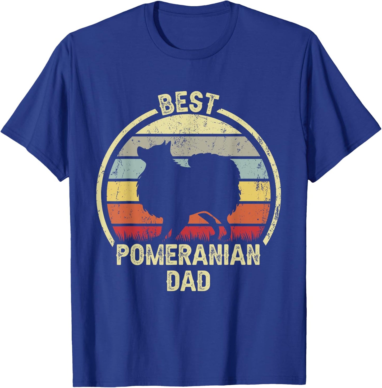 Best Dog Father Dad - Vintage Pom Pomeranian Women T-Shirt - T-Shirt | Royal