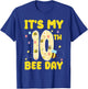 Kids It's My 10th Bee Day 10 Years Old Birthday Bee Party T-Shirt - T-Shirt | Royal