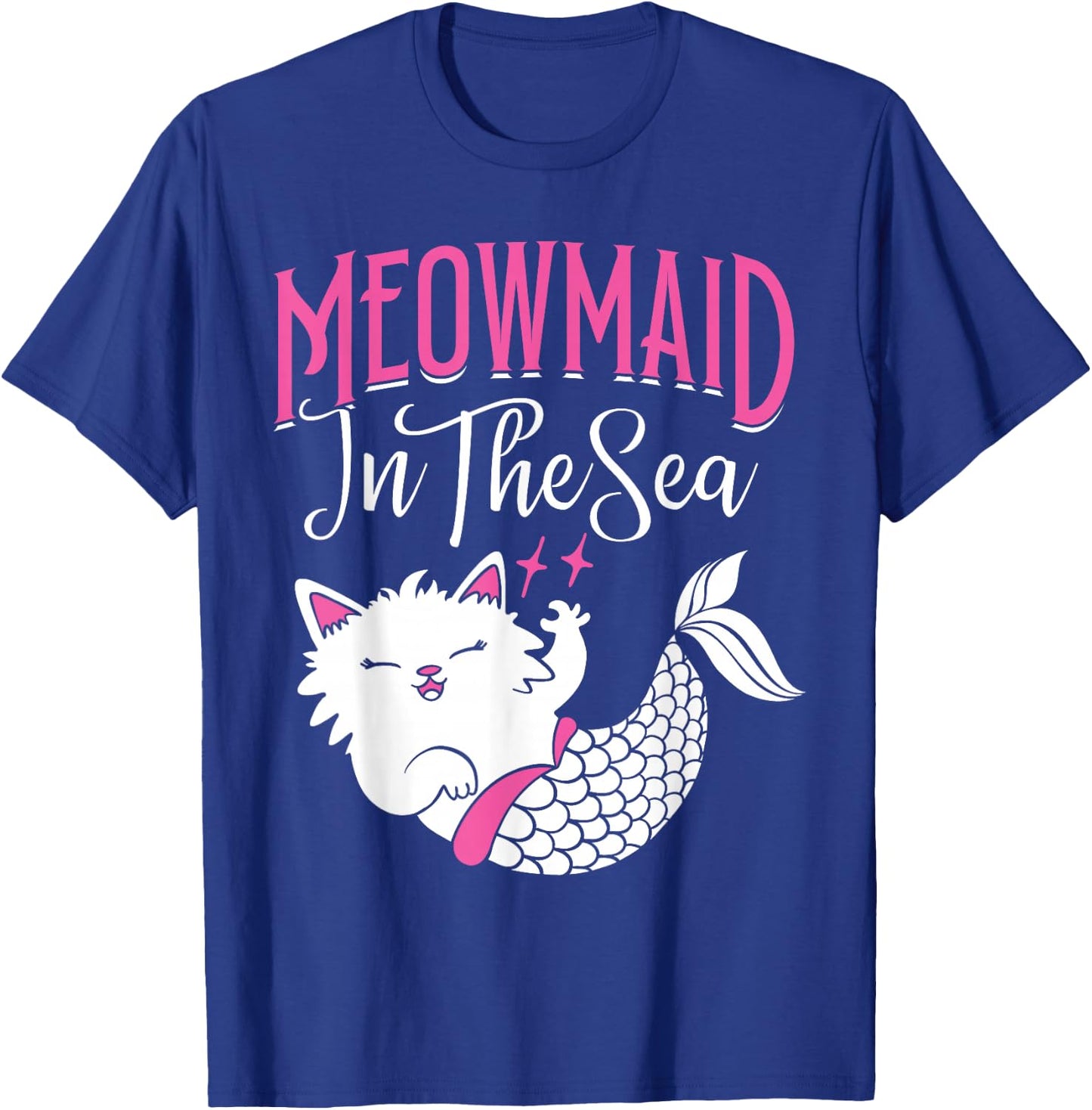 Mercat Meowmaid in the Sea Mermaid Cat T-Shirt - T-Shirt | Royal