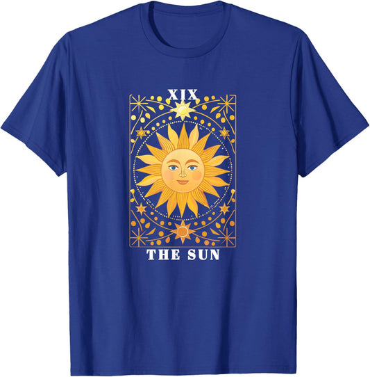 Carte de Tarot bohème The Sun Spiritual Artwork Fire Element T-Shirt - T-Shirt | Royal
