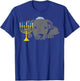 Jewish Pitbull Dog Menorah Hanukkah Pajamas Chanukah PJs T-Shirt - T-Shirt | Royal