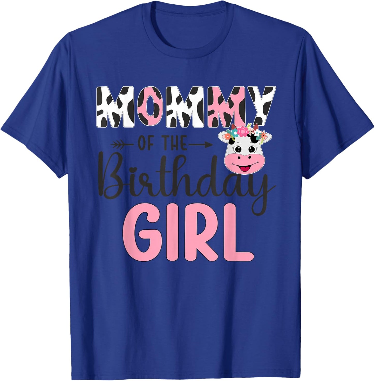 Mum of the Birthday Child's Farm Cow 1st Birthday Child T-Shirt - T-Shirt | Royal