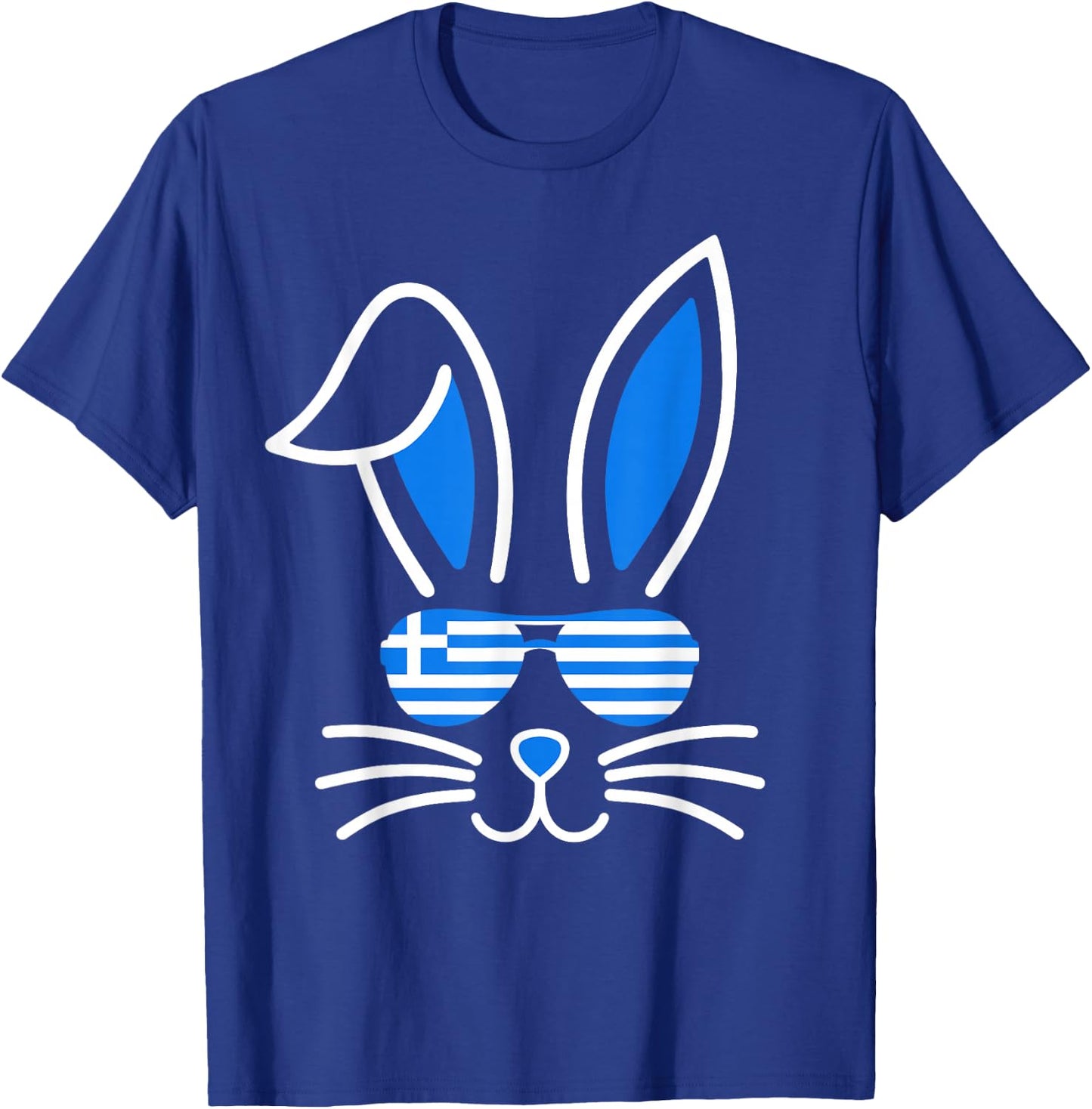 Bunny Ears Sunglasses Greece Flag Funny Greek Easter Boys T-Shirt - T-Shirt | Royal
