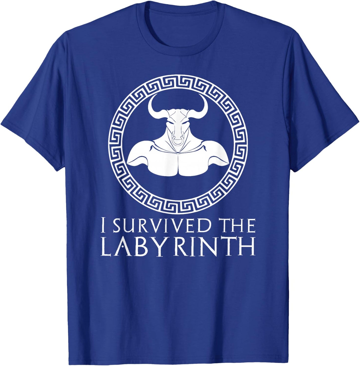 Minotaure - Mythologie Grecque Amusante - I Survived The Labyrinth T-Shirt - T-Shirt | Royal