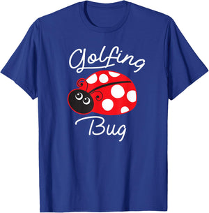 Golfing Bug Funny Ladybug Golf Lover T-Shirt - T-Shirt | Royal