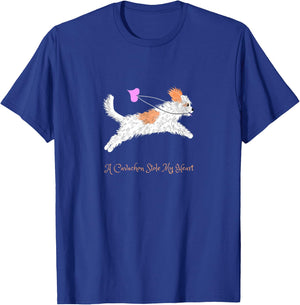Cavachon Dog Owner Themed Gift Mum Dad Child Gifts T-Shirt - T-Shirt | Royal