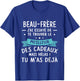 Funny Funny Christmas Gift For The Law Brother, Black, S T-Shirt - T-Shirt | Royal