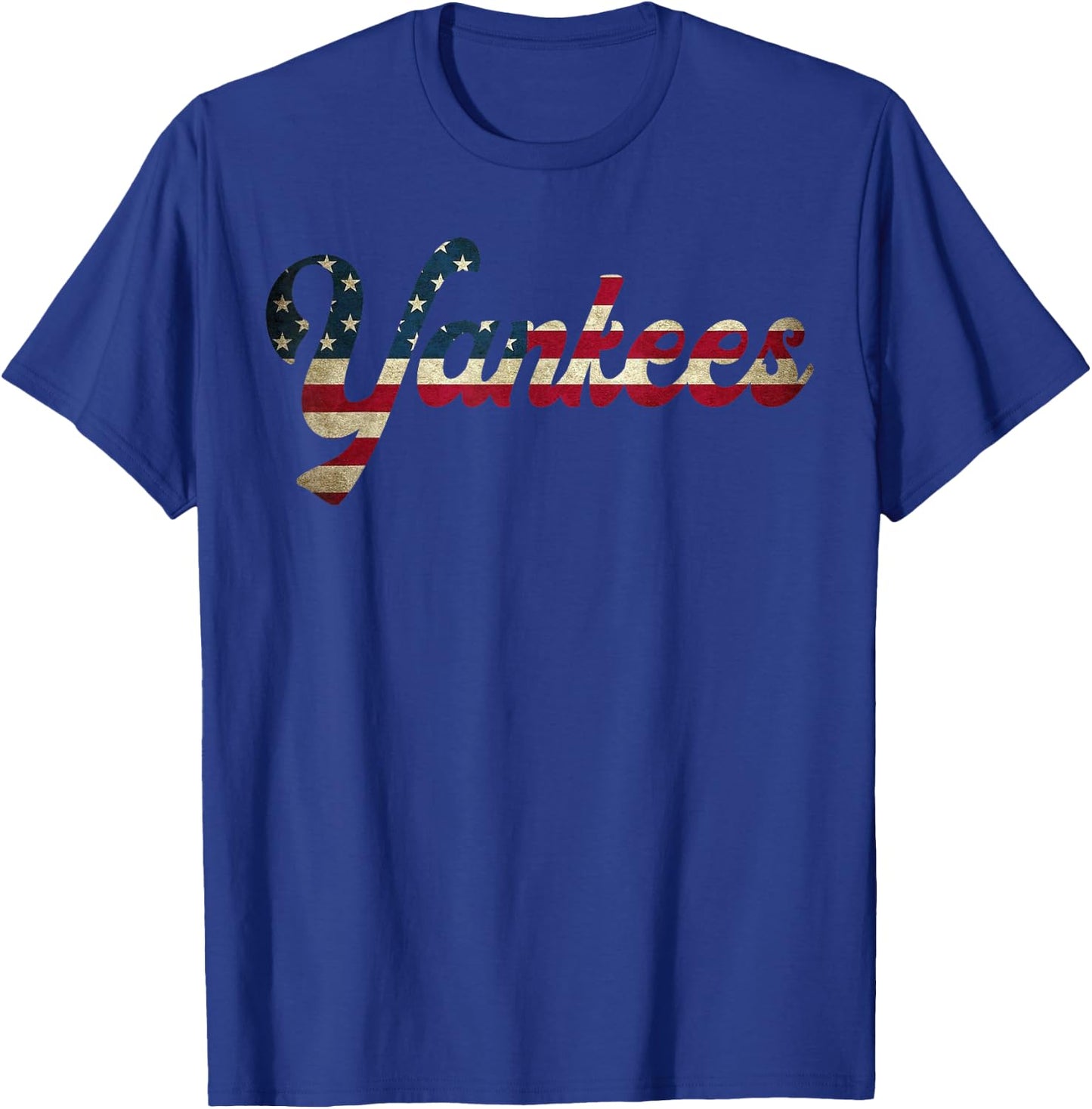 Vintage Yankees Retro Style 70s 80s First Name Personalized T-Shirt - T-Shirt | Royal