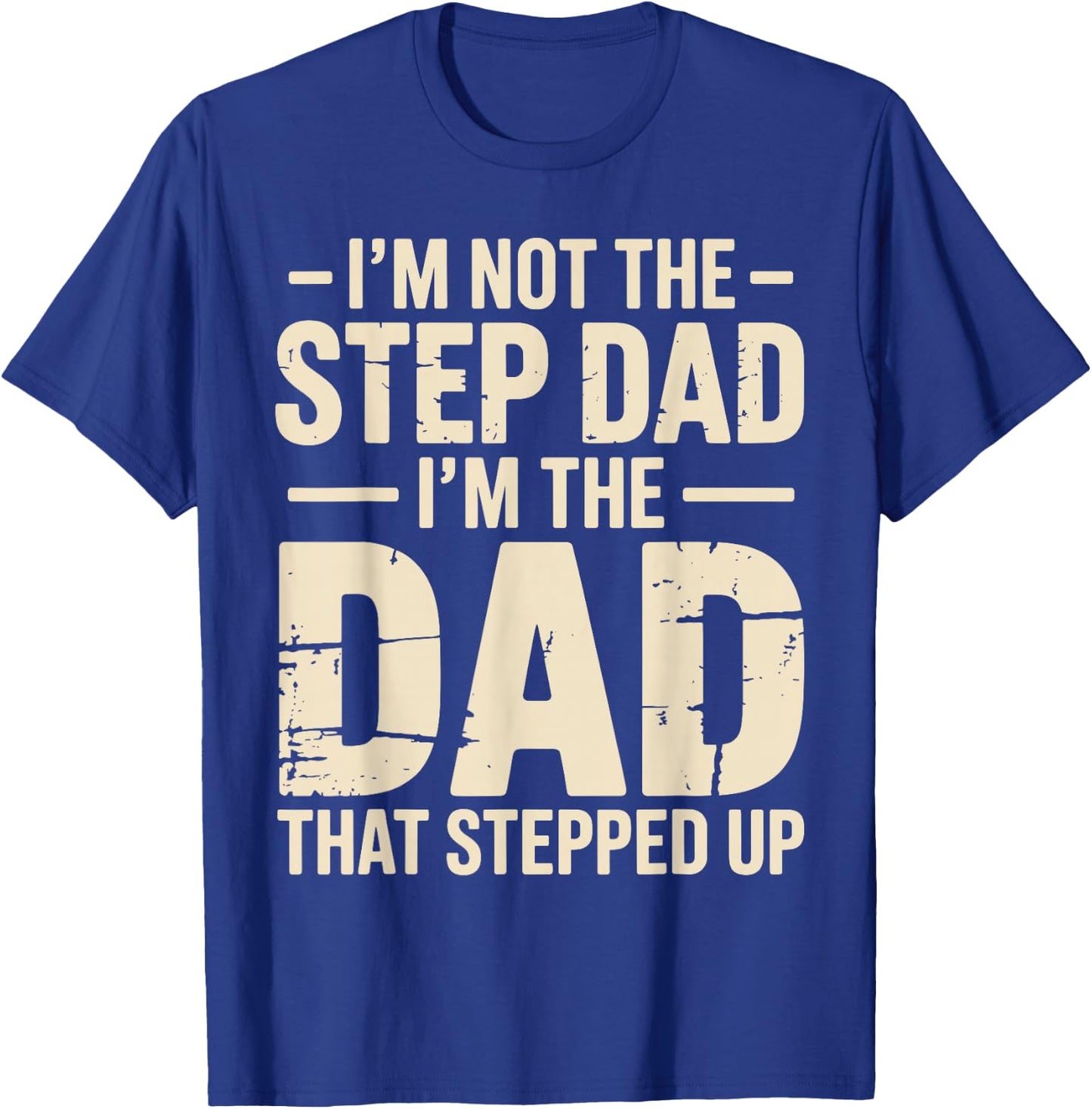 Funny Stepdad Art Boy Step Father Stepfather Stepdad T-Shirt - T-Shirt | Royal