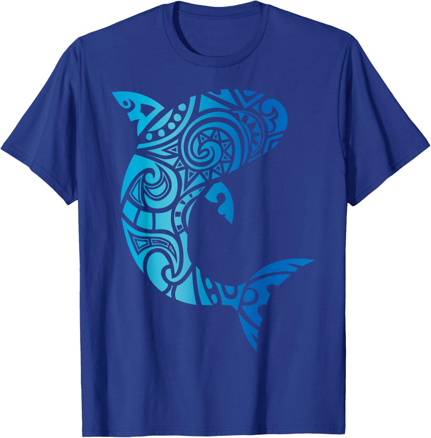 Tribal Style Hawaii Mano Shark Lover Week Beach Gift T-Shirt - T-Shirt | Royal