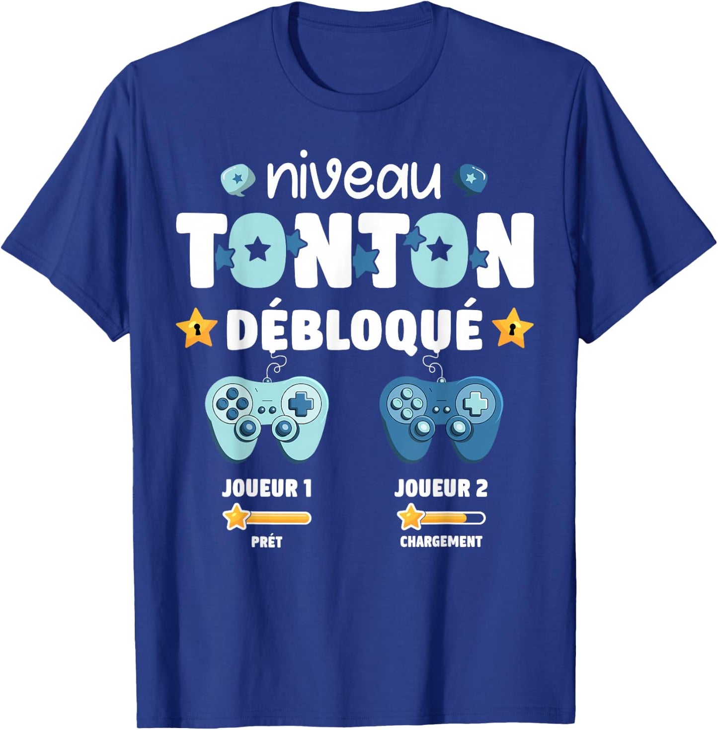 Unlocked Tonton Level Announcement Pregnancy Tonton Geek , Black, S T-Shirt - T-Shirt | Royal