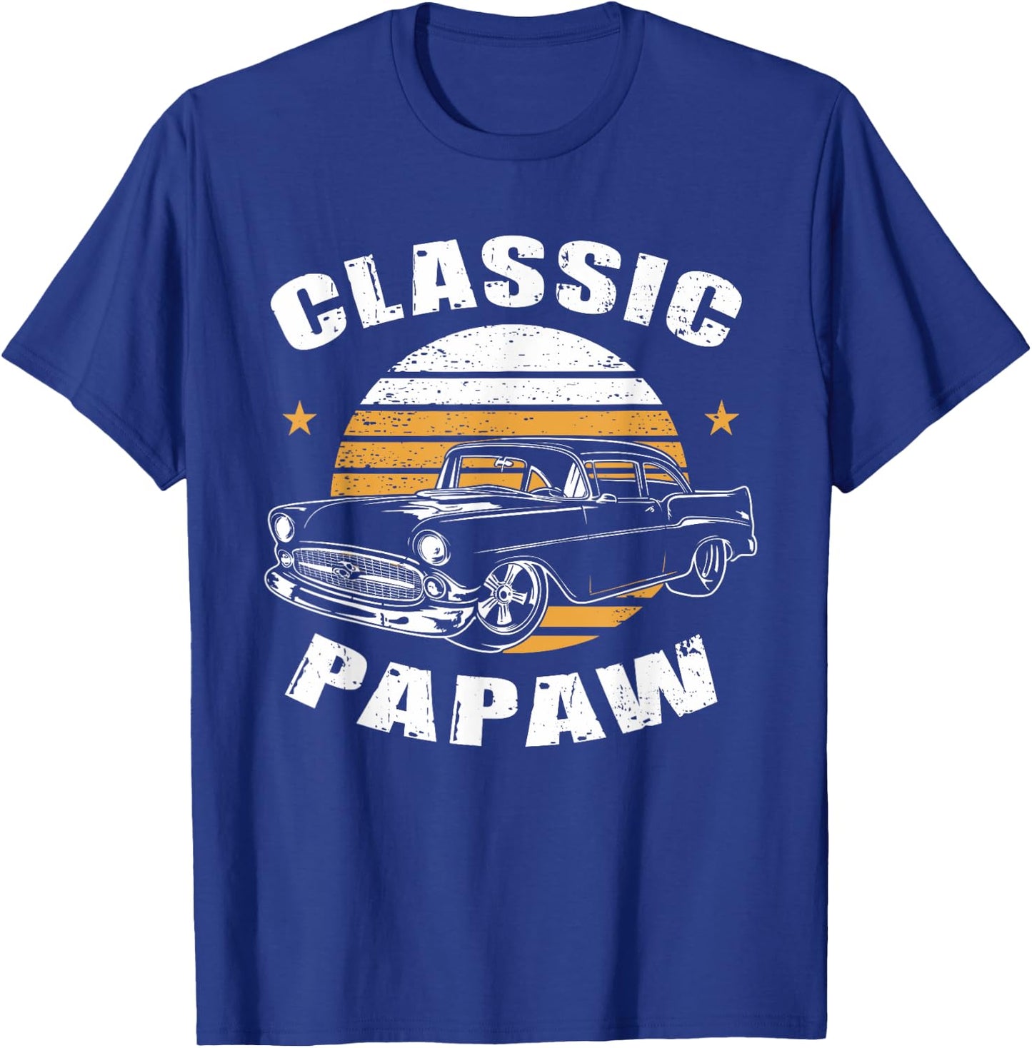 Papaw Vintage Retro Classic Funny Car Lover Enthusiast T-Shirt - T-Shirt | Royal