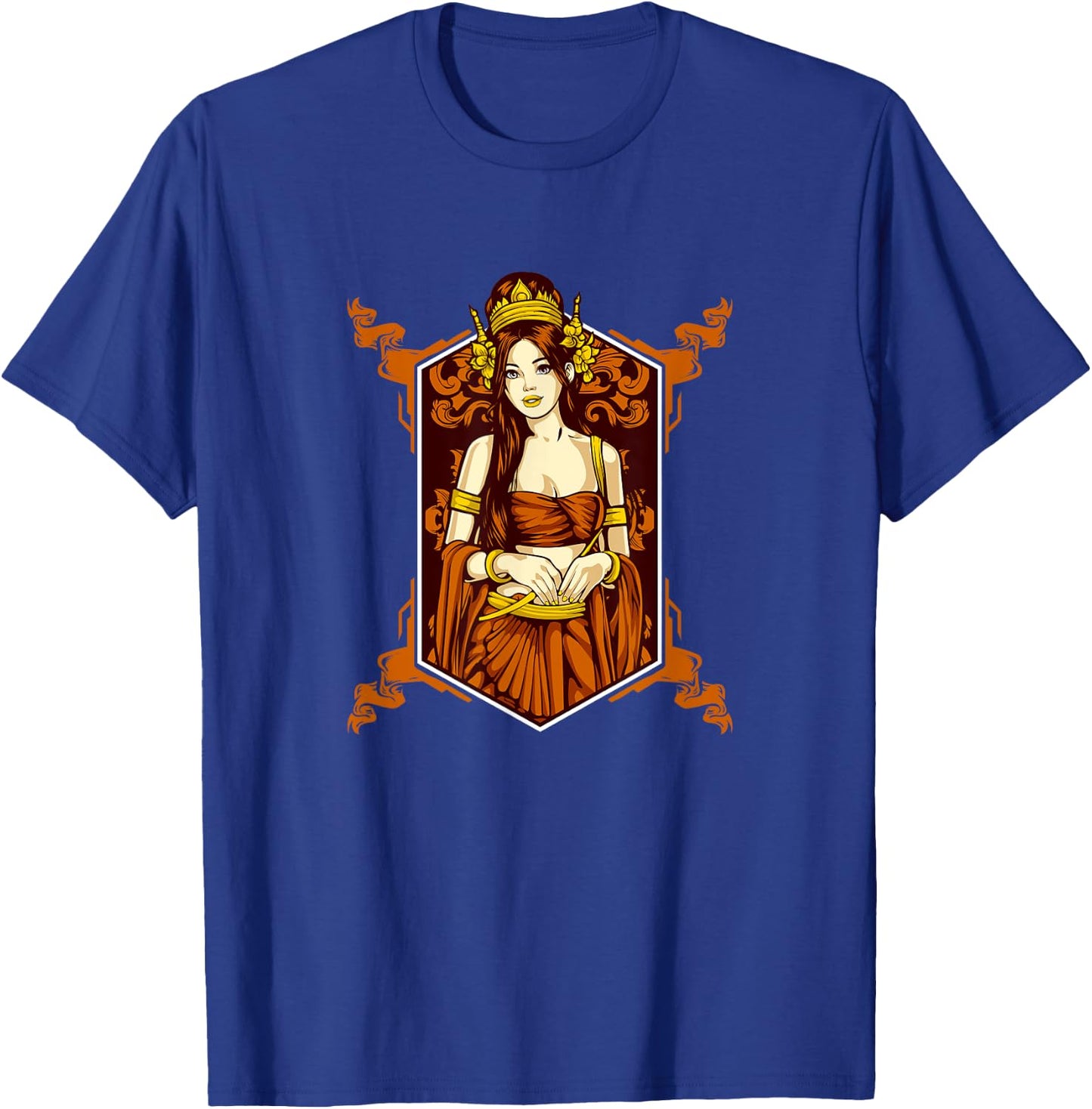 Cambodia Cambodian Khmer Girl Apsara Woman T-Shirt - T-Shirt | Royal
