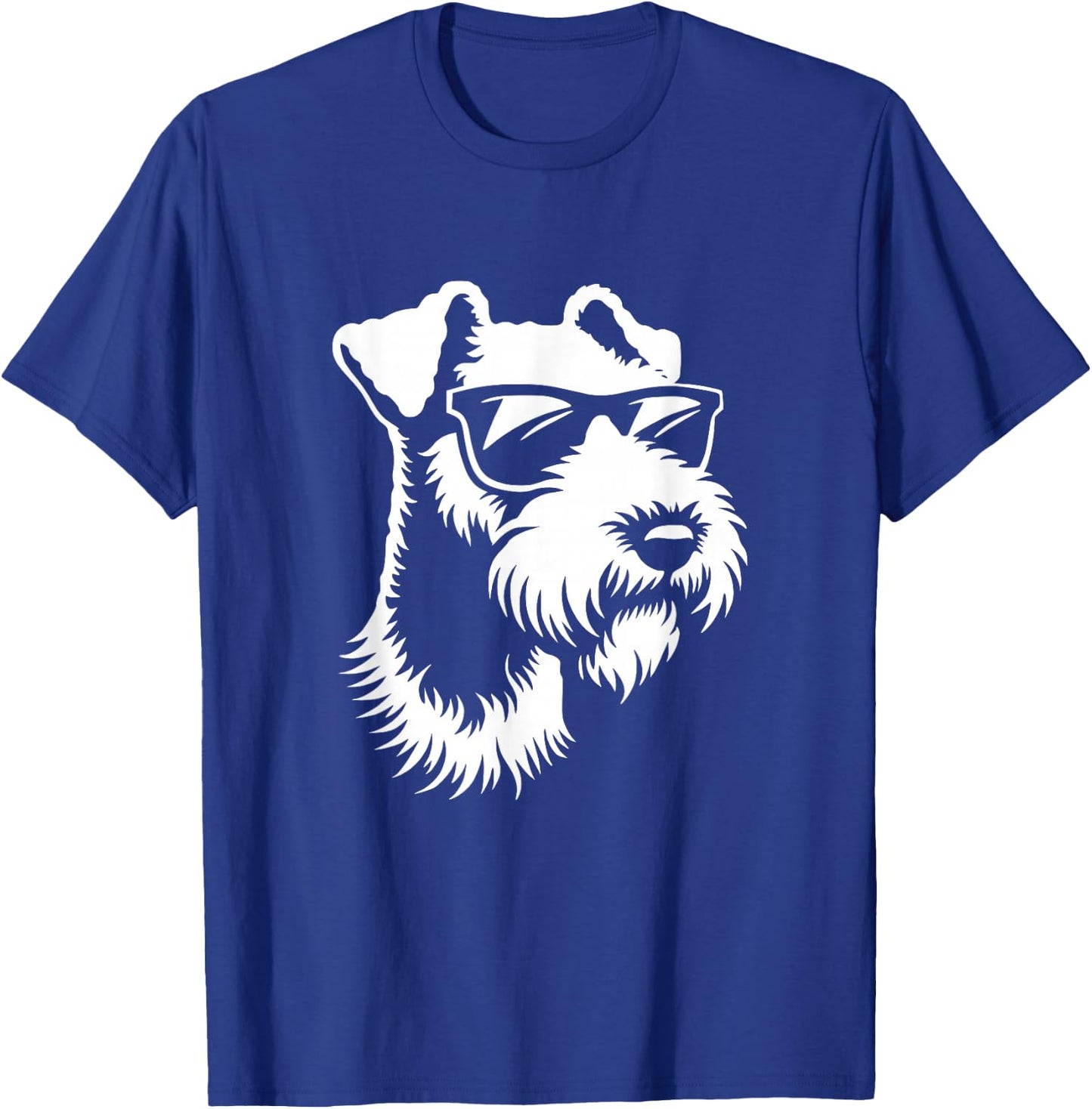 Cute Airedale Terrier Sunglasses Dog Graphic Design T-Shirt - T-Shirt | Royal