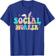 School Social Worker Happy Easter Bunny Eggs Rabbit T-Shirt - T-Shirt | Royal