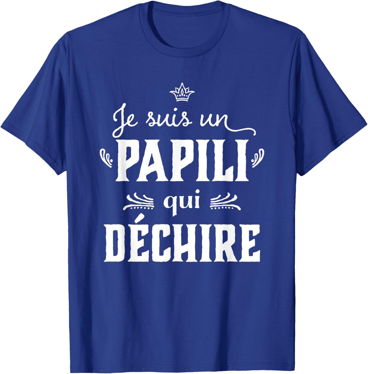 Papili qui rips Humour Grandpa Father's Day 2024 , Black, S T-Shirt - T-Shirt | Royal