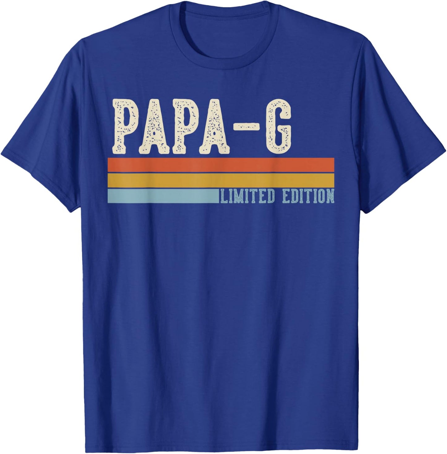 PAPA-G Vintage Grandpa Retro Fathers Day T-Shirt - T-Shirt | Royal