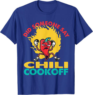 Said Someone Chili Cookoff Design Pepper Head T-Shirt - T-Shirt | Royal