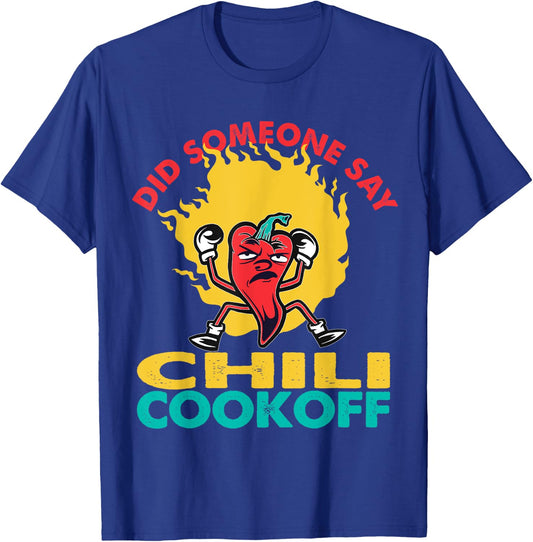 Said Someone Chili Cookoff Design Pepper Head T-Shirt - T-Shirt | Royal