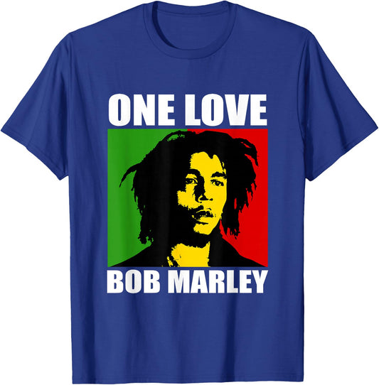 Official Rasta Bob Marley One Love , Black, S T-Shirt - T-Shirt | Royal
