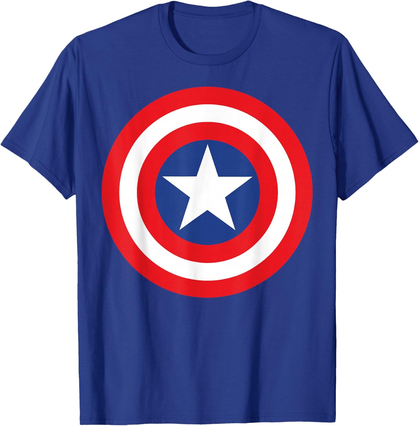 Marvel Avengers Captain America Simple Shield T-Shirt - T-Shirt | Royal