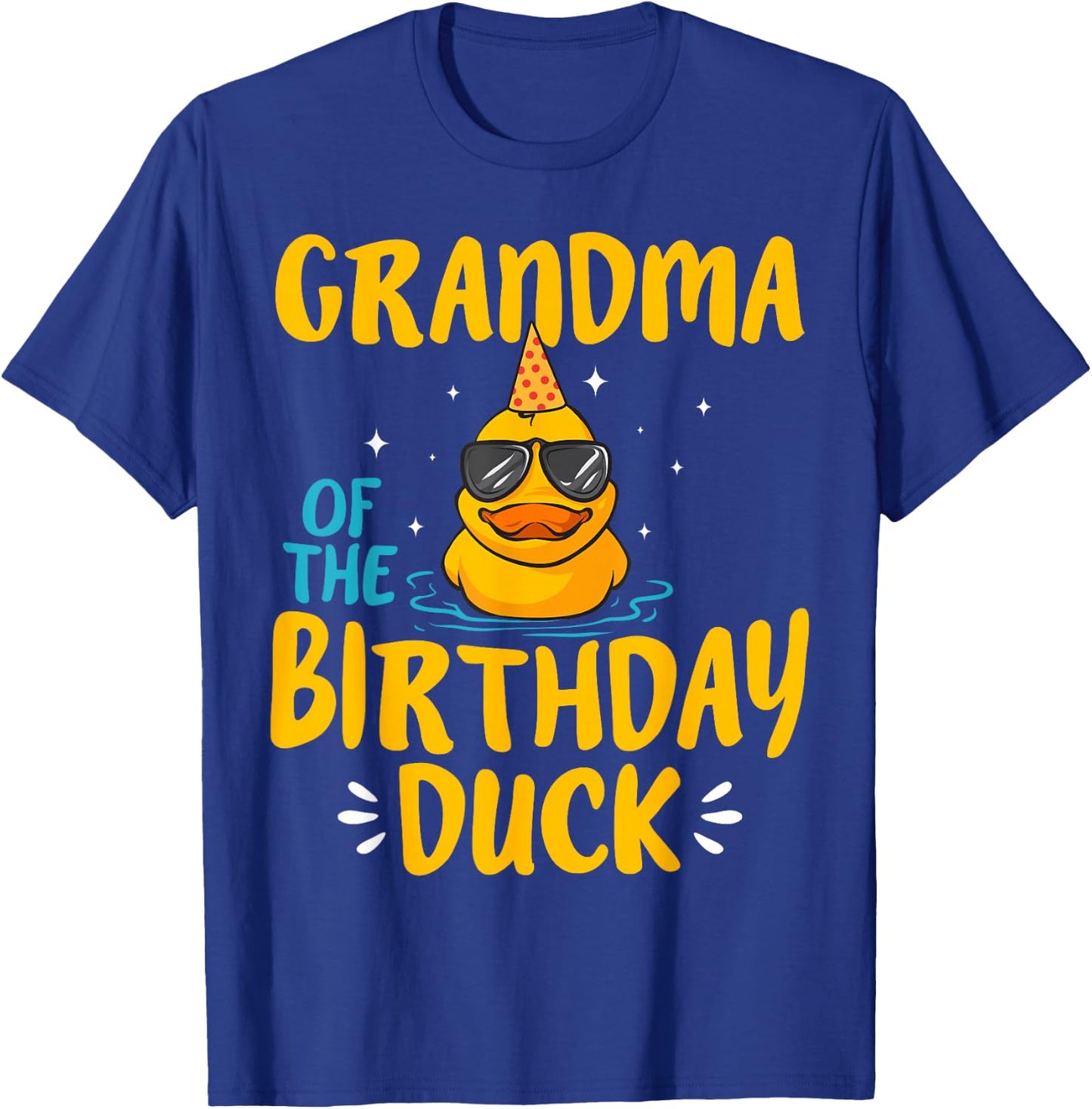 Rubber Duckies Grandma Of The Birthday Duck Rubber Duck T-Shirt - T-Shirt | Royal