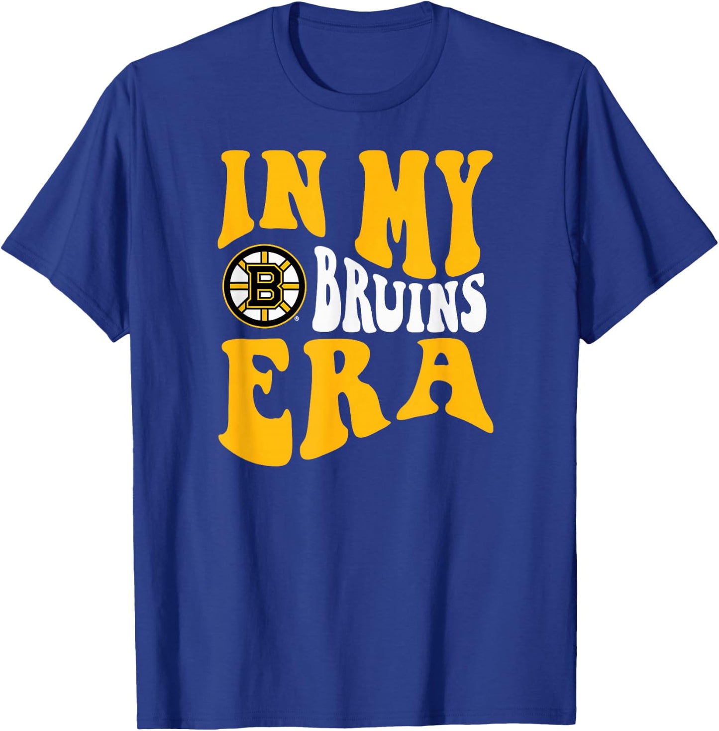 Boston Bruins Era Dark Heather Officially Licensed T-Shirt - T-Shirt | Royal