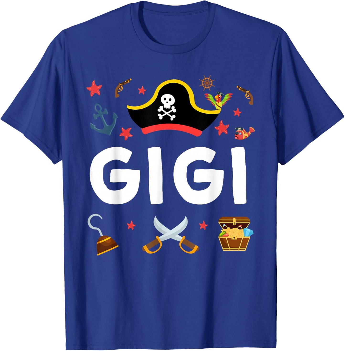 Pirate Gigi Pirate's Hat Matching Family Pirate Birthday T-Shirt - T-Shirt | Royal