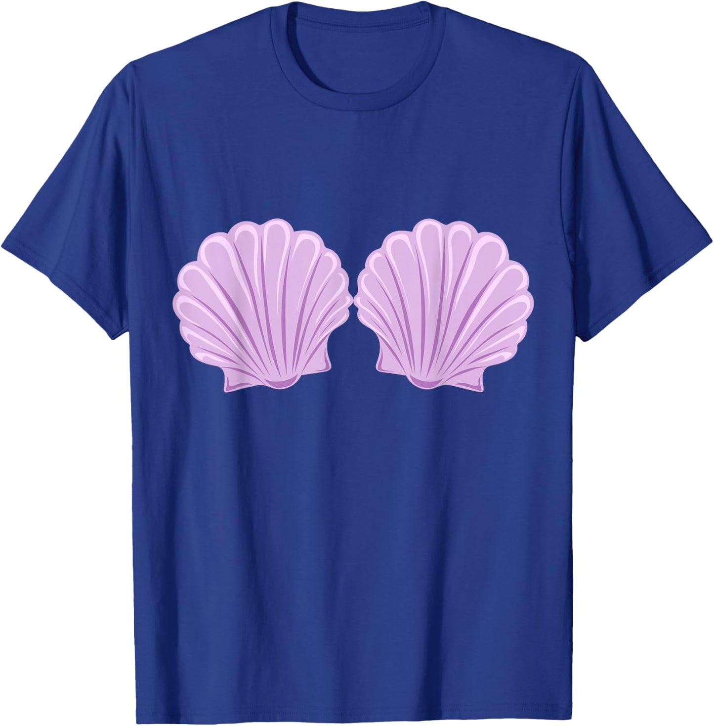 Mermaid Sea Shell Bra Costume T-Shirt - T-Shirt | Royal