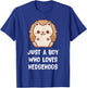 Just A Boy Who Loves Hedgehogs T-Shirt - T-Shirt | Royal