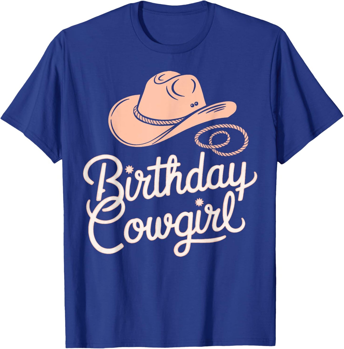 Western Birthday Cow Girl Birthday Cowgirl Rodeo Birthday T-Shirt - T-Shirt | Royal