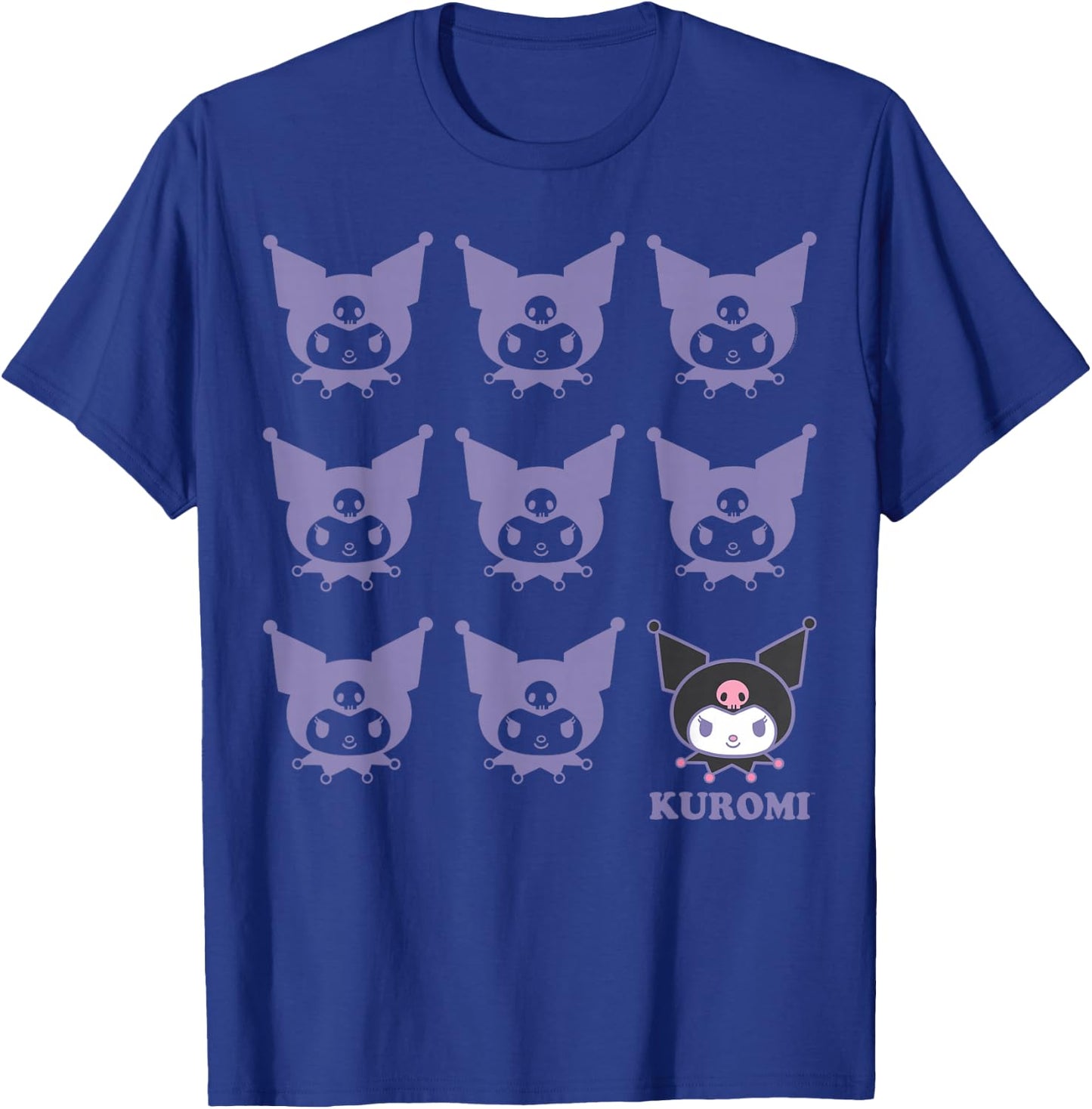 Kuromi Real - Kids Adult - Black - Short Sleeve - Cotton 100% - Small T-Shirt - T-Shirt | Royal