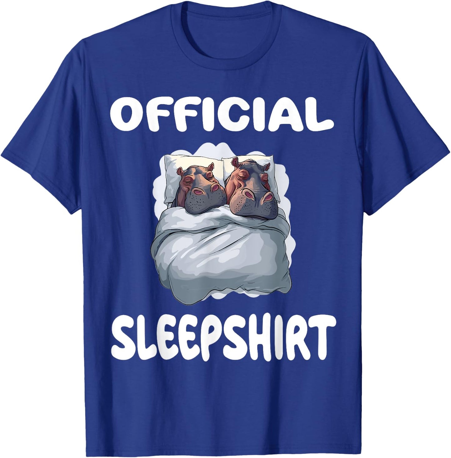 Hippopotamus Hippo Official Sleepshirt Pajamas Nightgown T-Shirt - T-Shirt | Royal