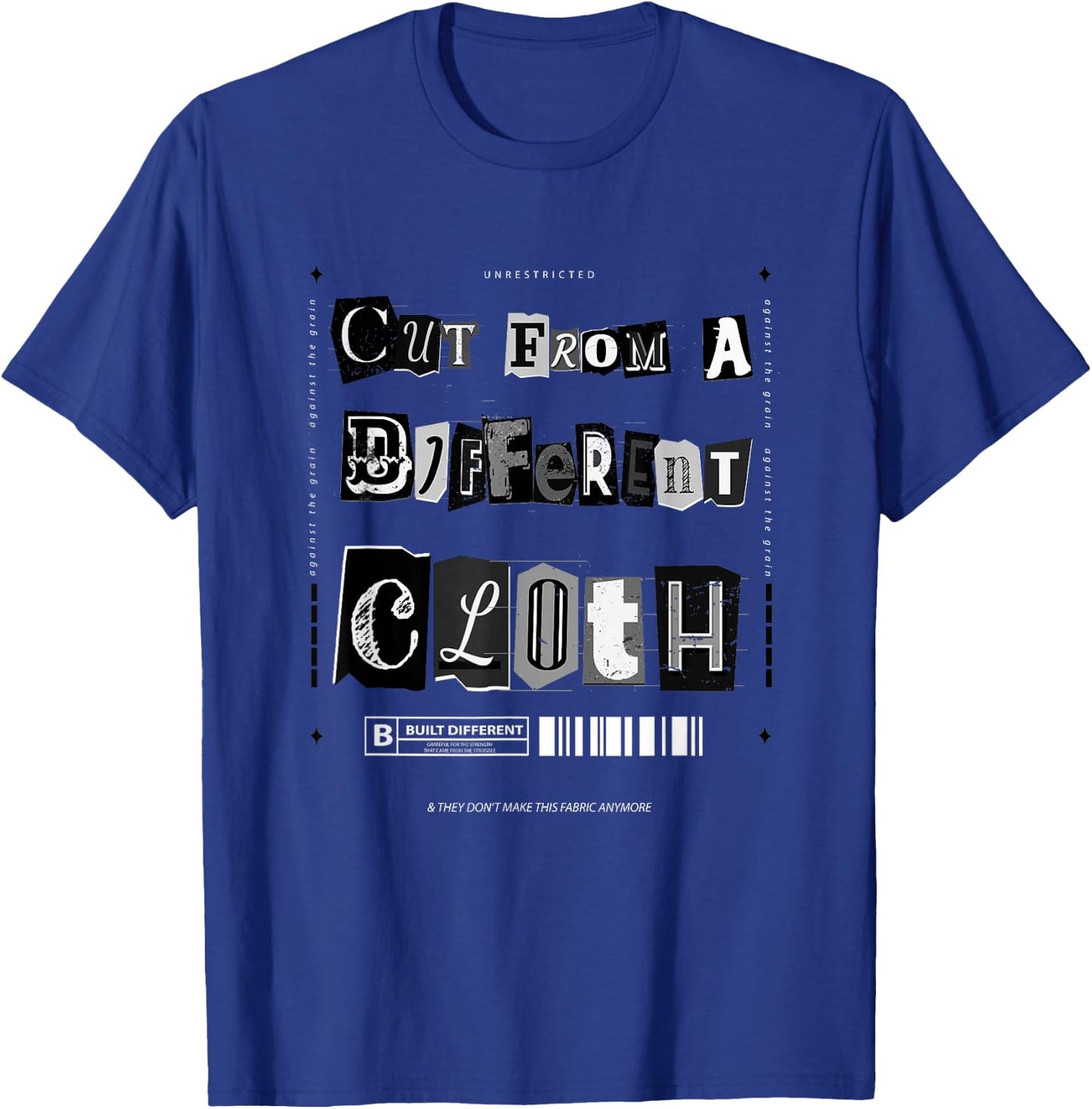 Black Cut from A Different Cloth Black on Black Graphic T-Shirt - T-Shirt | Royal