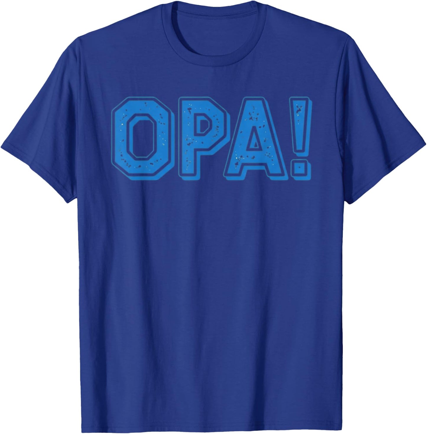 Opa Ancient Greek Pride Flag Funny Party Greece T-Shirt - T-Shirt | Royal