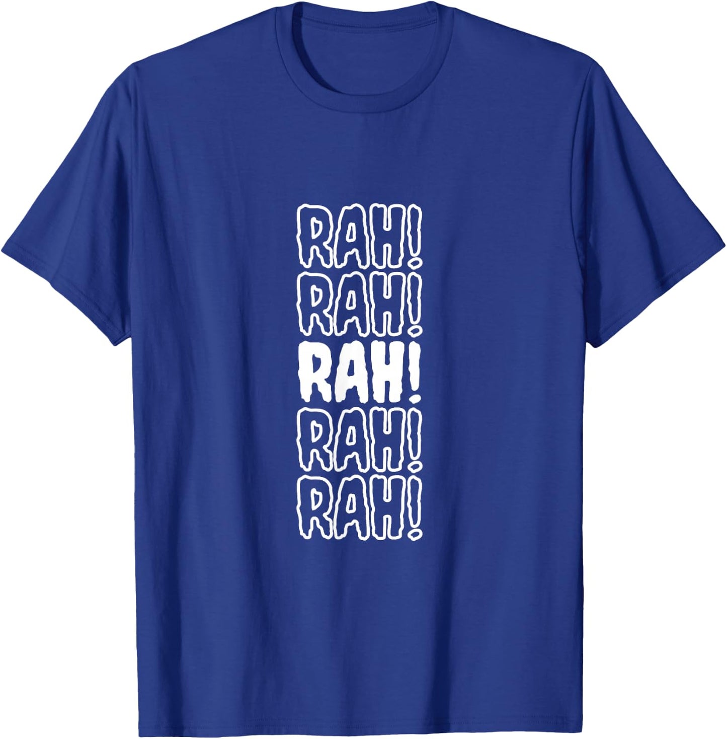 Rah Funny Cheerleader Spooky Monster Type School Football T-Shirt - T-Shirt | Royal