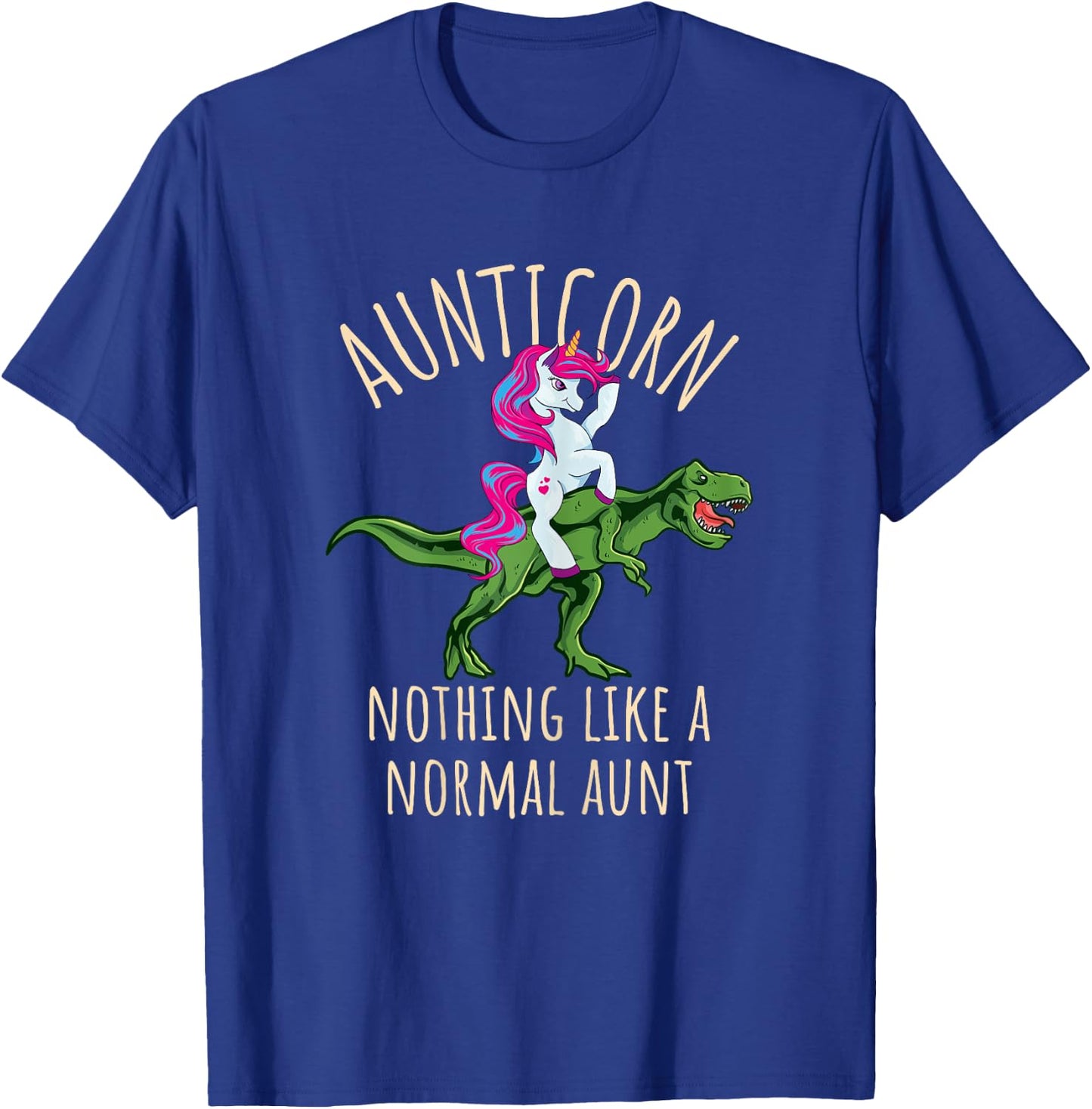 Aunticorn Nothing Normal T-Shirt - T-Shirt | Royal