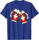 Switzerland Flag Beer Mug - Cool Swiss Beer T-Shirt - T-Shirt | Royal