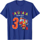 Feuerwehr Feuerwehrmann Kinder Geburtstag 3 Jahre Junge T-Shirt - T-Shirt | Royal
