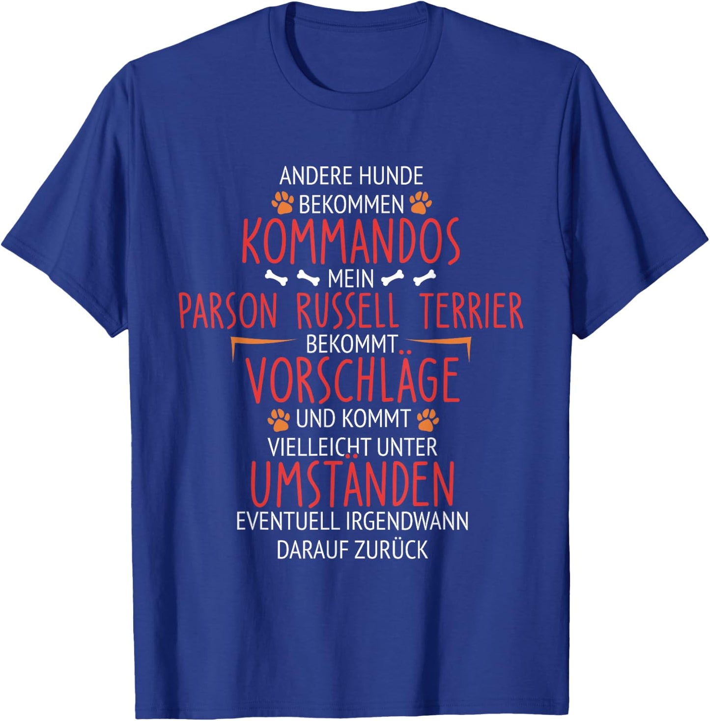 Parson Russell Terrier Kommandos T-Shirt - T-Shirt | Royal