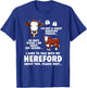 Hereford Cow Lover Funny Hereford Cattle Hereford Cows T-Shirt - T-Shirt | Royal