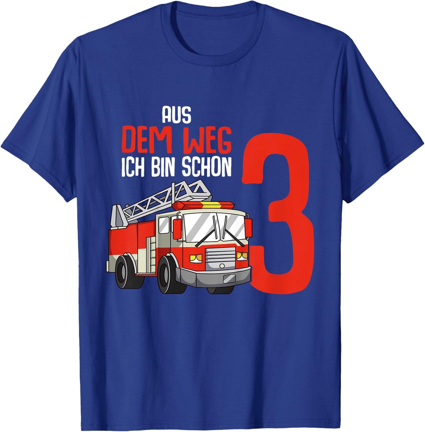 3. Geburtstag Feuerwehr 3 Jahre Kinder Junge T-Shirt - T-Shirt | Royal