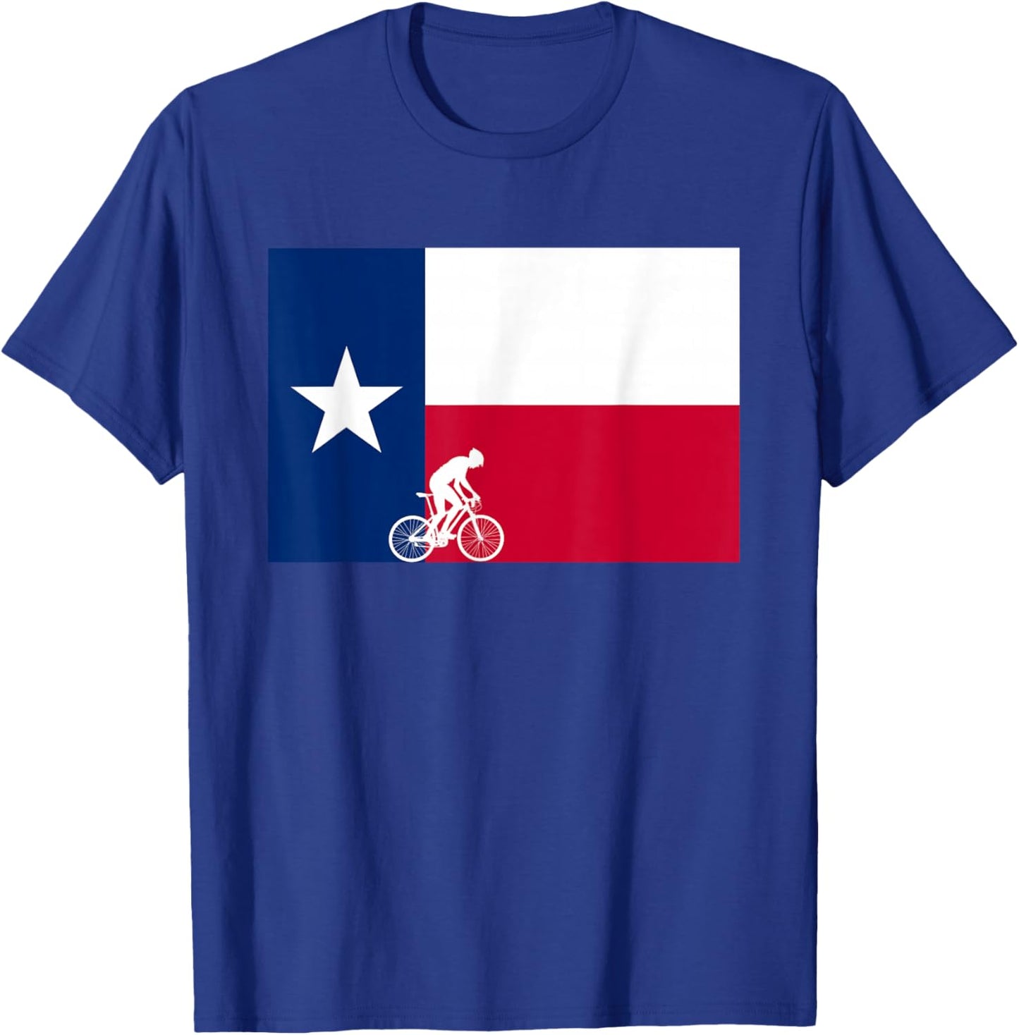 Bike Texas Pride Cycling State Biker T-Shirt - T-Shirt | Royal
