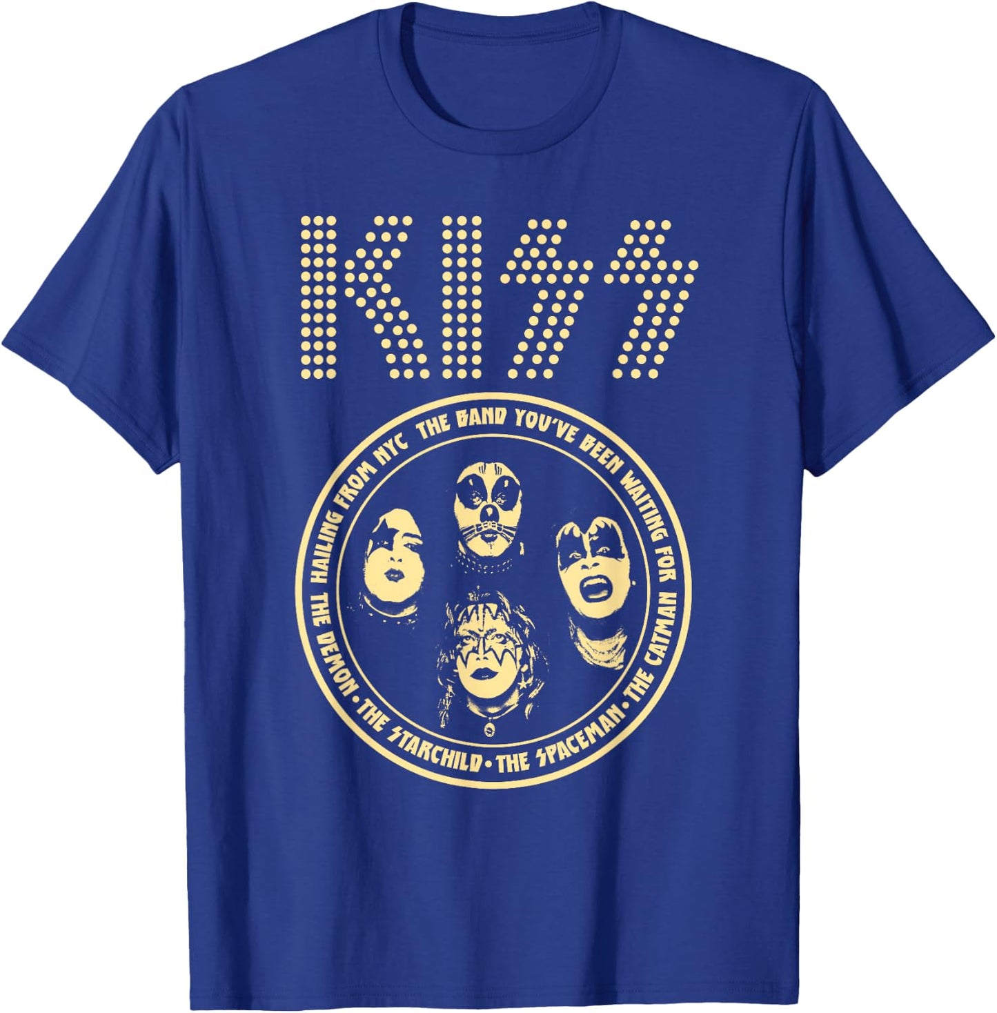 KISS - Hailing From NYC T-Shirt - T-Shirt | Royal