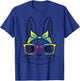 Easter Bunny Face Eyeglasses Bandana Rabbit Women Girls Kids T-Shirt - T-Shirt | Royal
