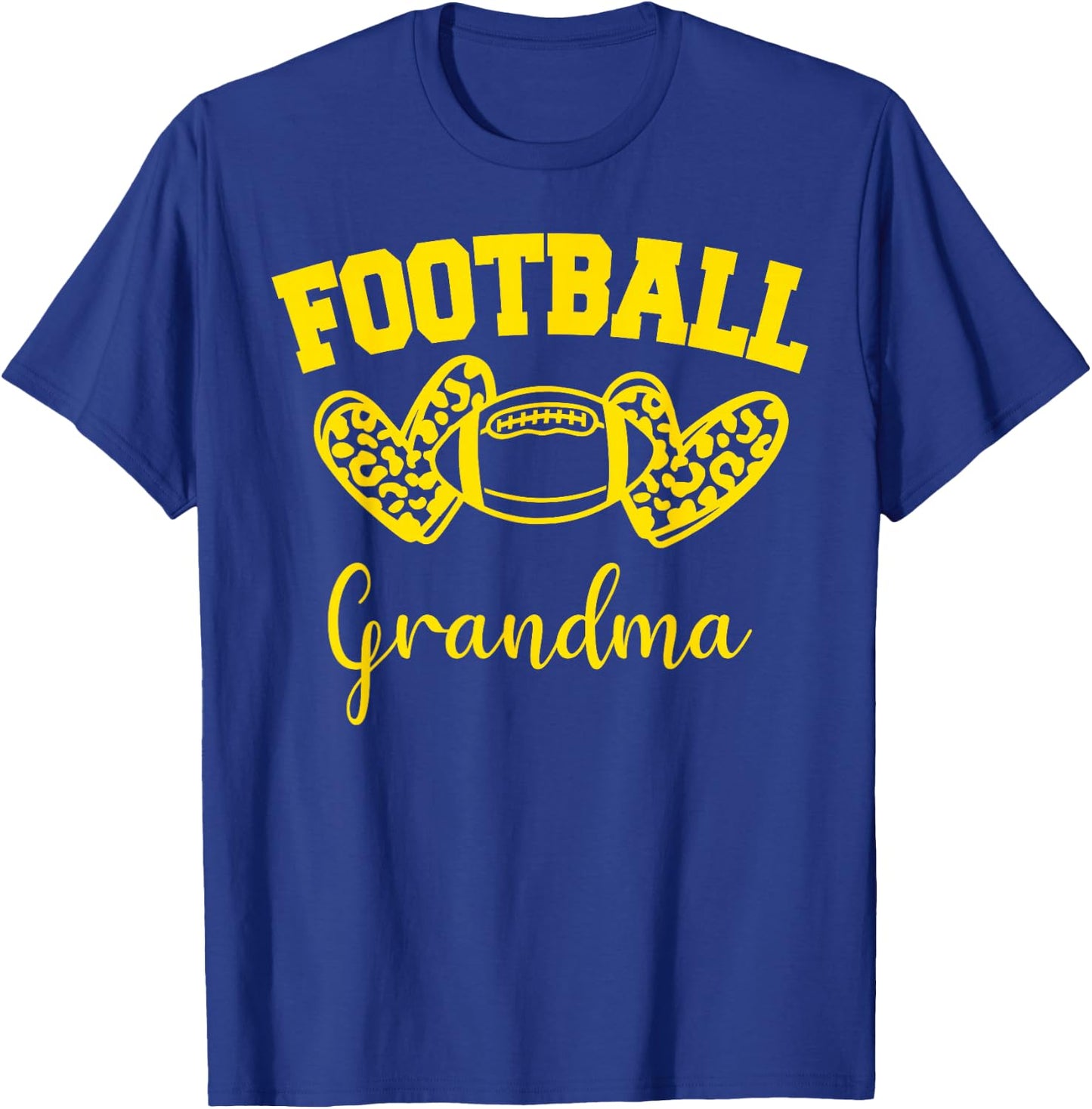 American Football Grandma Football Family Matching T-Shirt - T-Shirt | Royal