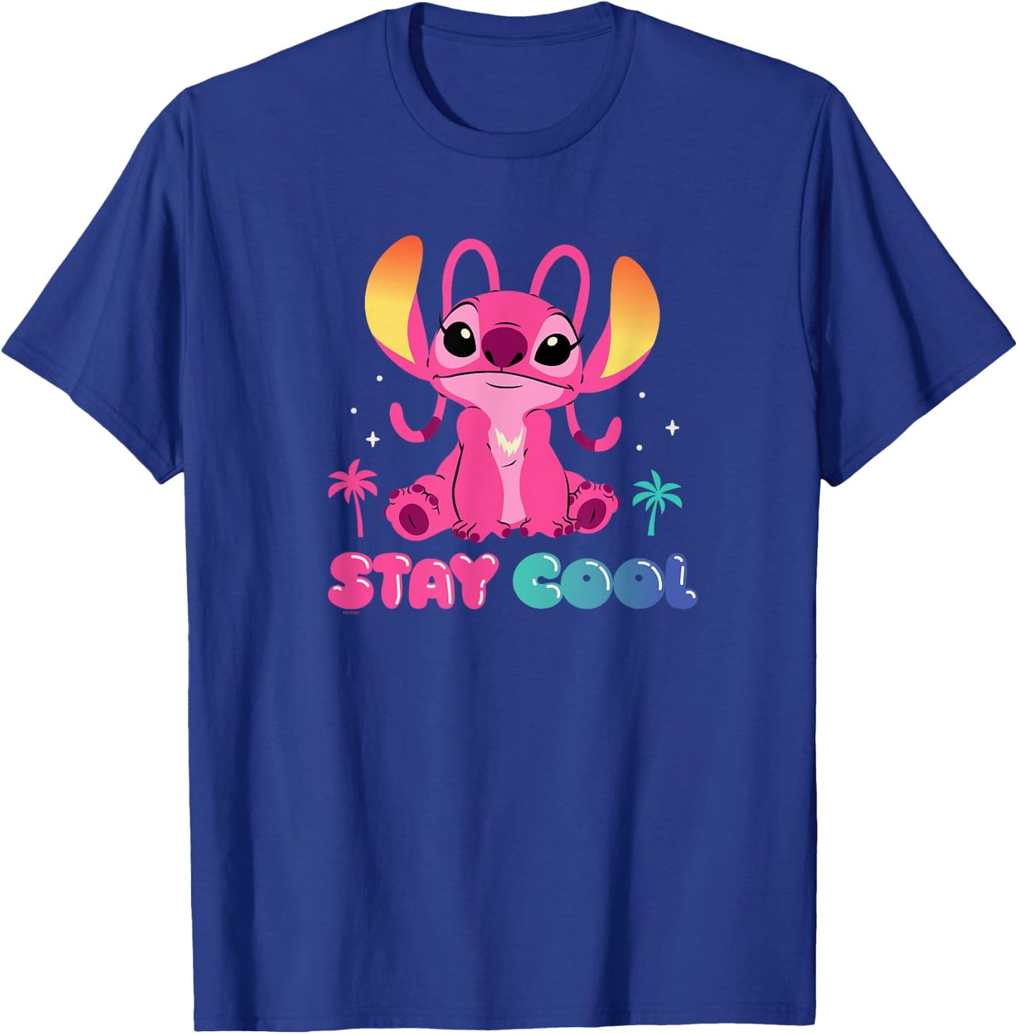 Disney Angel Stay Cool Bubble Letters , black, s T-Shirt - T-Shirt | Royal